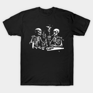 skeletons smoking T-Shirt